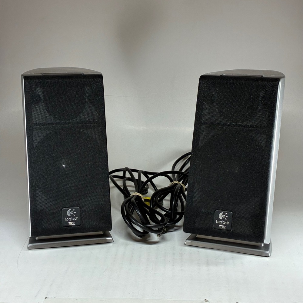 Logitech Z-2300 Satellite Speakers Black Silver THX Certified Pair